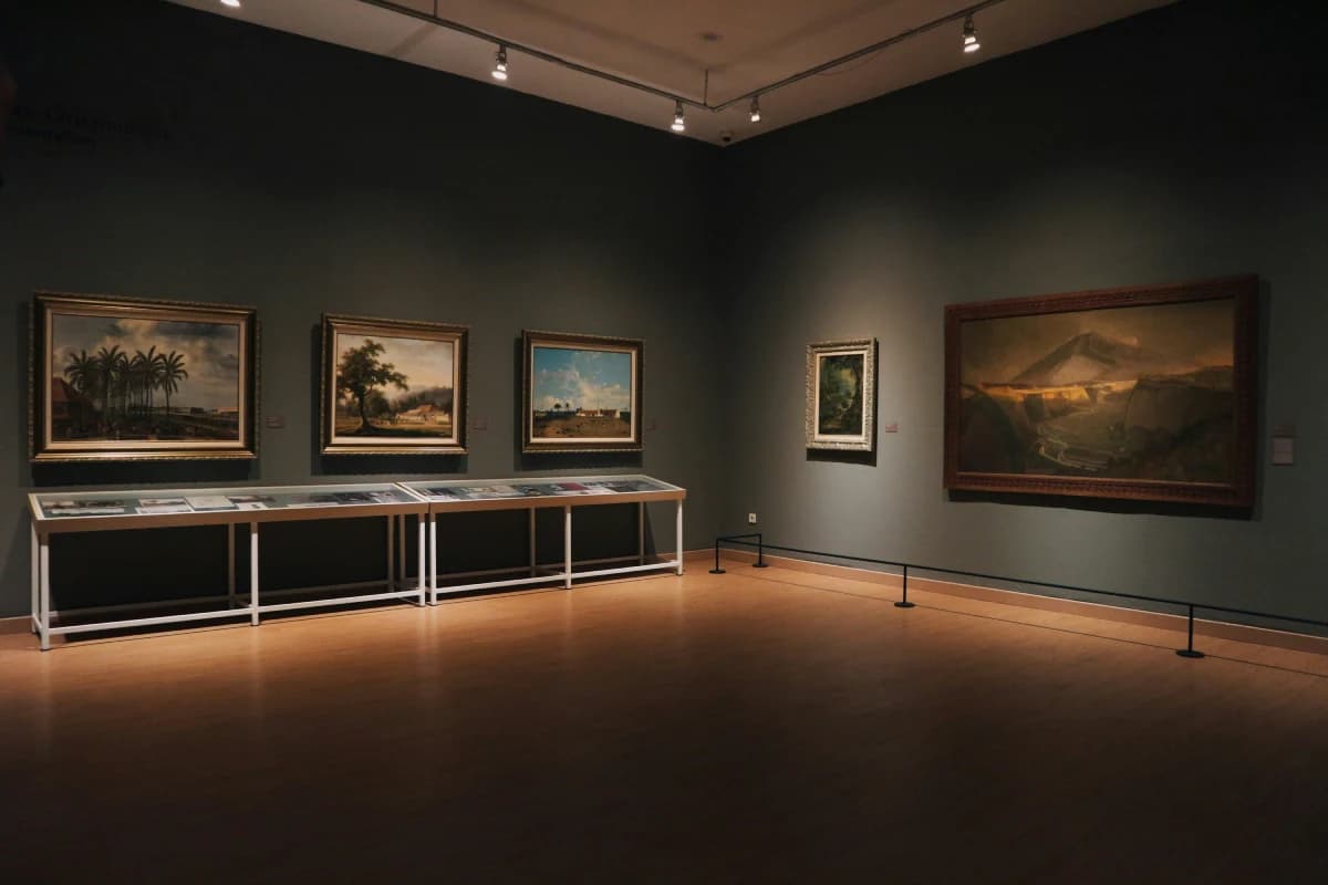 Art gallery interior